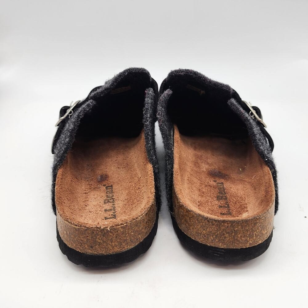 LL Bean Gray Wool Felt Clog Buckle Women's 40 US 8.5 Gorpcore Cabin - Picture 6 of 8